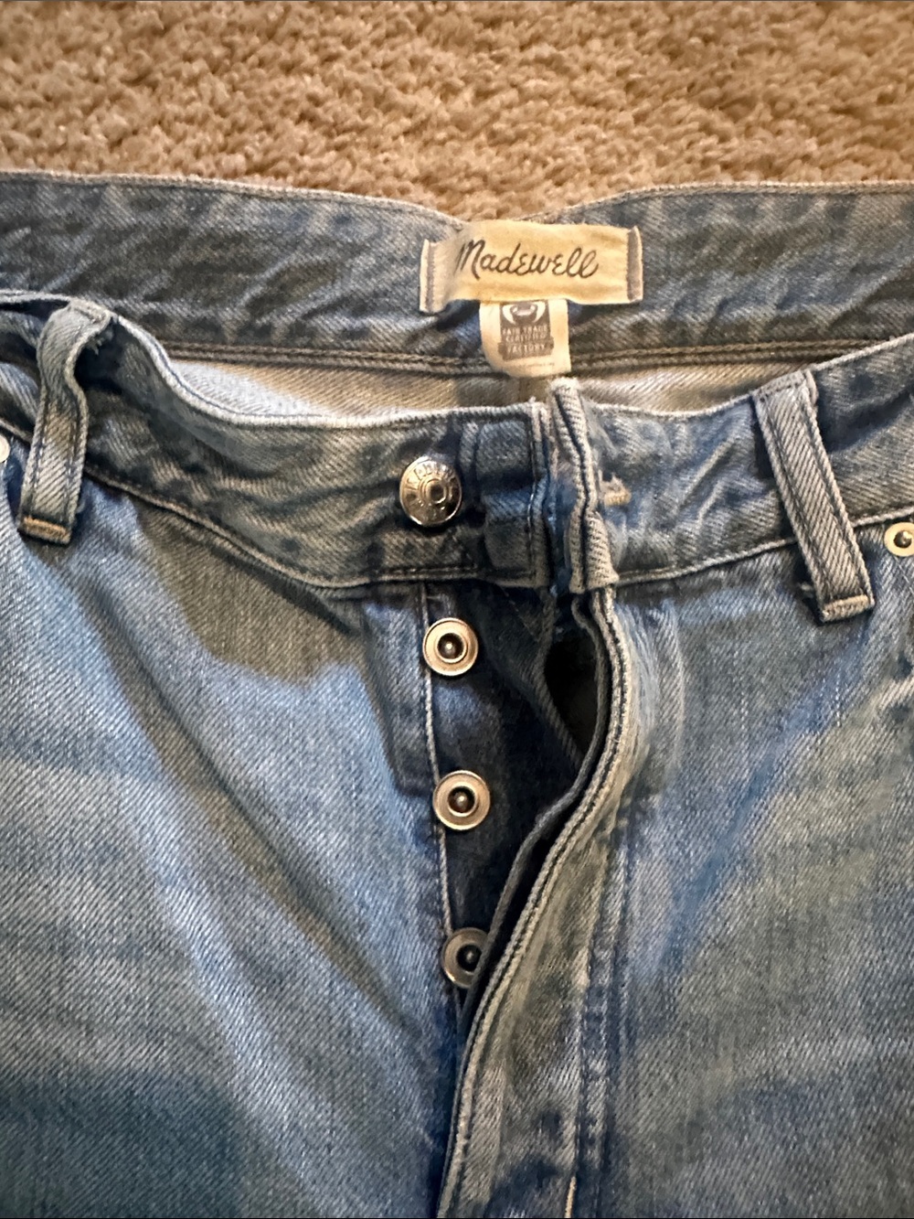 Madewell Darted Barrel Leg Crop Jean - 30 - Picture 2 of 5